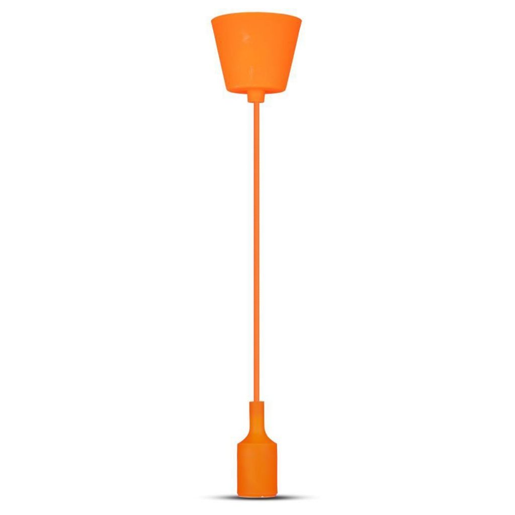 [VQ22634841] LÁMPARA DE TECHO CON SOPORTE COLGANTE NARANJA E27 (BOMBILLA NO INCLUIDA)