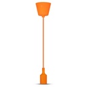 [VQ22634841] LÁMPARA DE TECHO CON SOPORTE COLGANTE NARANJA E27 (BOMBILLA NO INCLUIDA)