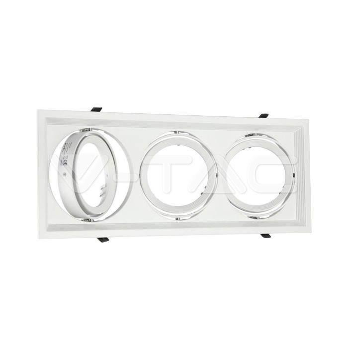 [VQ226357711] ARO TRIPLE PARA AR111 CUERPO BLANCO