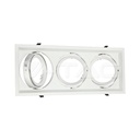 [VQ226357711] ARO TRIPLE PARA AR111 CUERPO BLANCO
