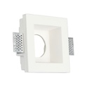 [VQ22636491] ARO PARA GU10 SOPORTE CUADRADO YESO BLANCO 120 X 120 MM