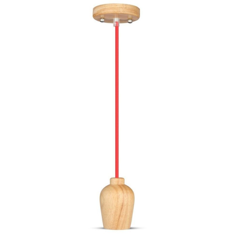 [VQ22637231] SOPORTE COLGANTE DE MADERA CABLE ROJO