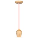 [VQ22637231] SOPORTE COLGANTE DE MADERA CABLE ROJO