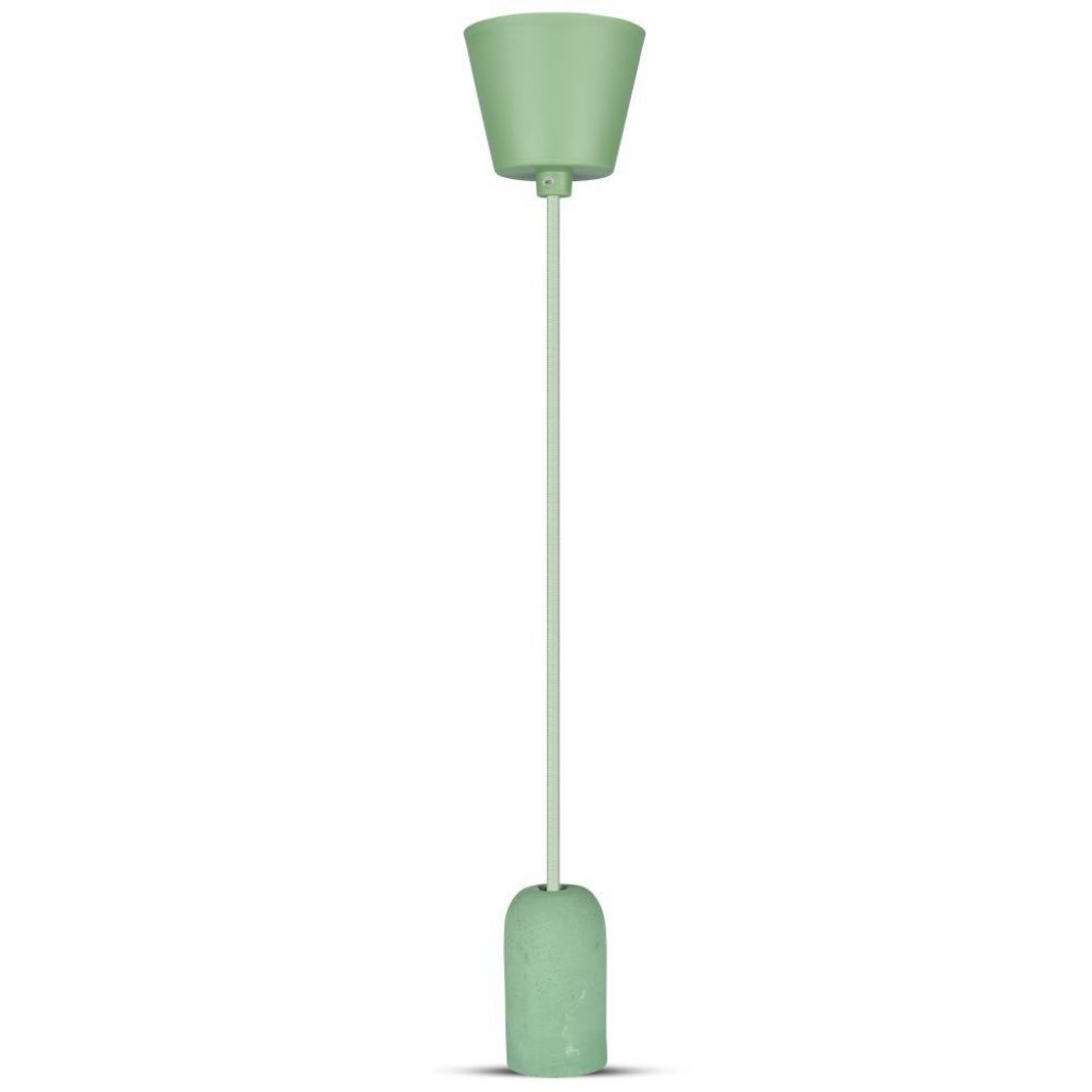 [VQ22637421] LÁMPARA DE TECHO CON SOPORTE COLGANTE DE HORMIGÓN VERDE E27 (BOMBILLA NO INCLUIDA)