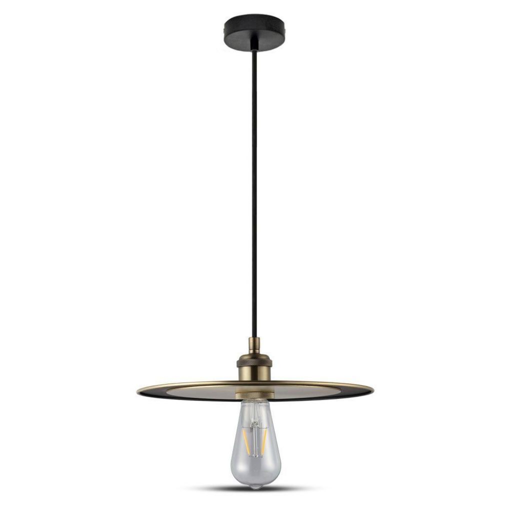 [VQ22637511] LÁMPRA DE TECHO CON  SOPORTE COLGANTE DE METAL ROSA ORO E27  (BOMBILLA NO INCLUIDA)