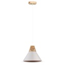[VQ22637561] SOPORTE COLGANTE BLANCO PICO DE MADERA Ф260