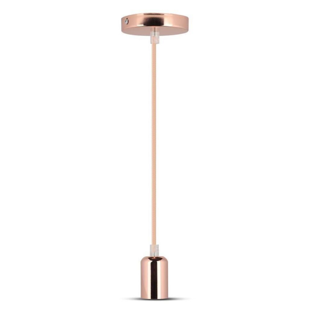 [VQ22637771] LÁMPARA DE TECHO COLGANTE ROSA ORO E27 (BOMBILLA NO INCLUIDA)