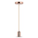 [VQ22637771] LÁMPARA DE TECHO COLGANTE ROSA ORO E27 (BOMBILLA NO INCLUIDA)