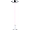 [VQ22637921] LÁMPARA DE TECHO CON SOPORTE COLGANTE DE CROMO ROSA E27