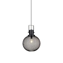 [VQ22638591] LÁMPARA DE TECHO COLGANTE NEGRO METAL GLOBO E27 (BOMBILLA NO INCLUIDA)