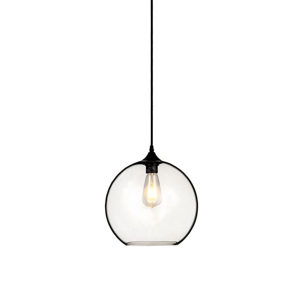 [VQ22638651] LÁMPARA DE TECHO CON SOPORTE COLGANTE DE CRISTAL GLOBO TRANSPARENT Ф300MM (BOMBILLA NO INCLUIDA)