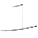 [VQ22638981] LÁMPARA DE TECHO COLGANTE LED 18W DE DISEÑO CURVA CRISTAL CROMO 4000K
