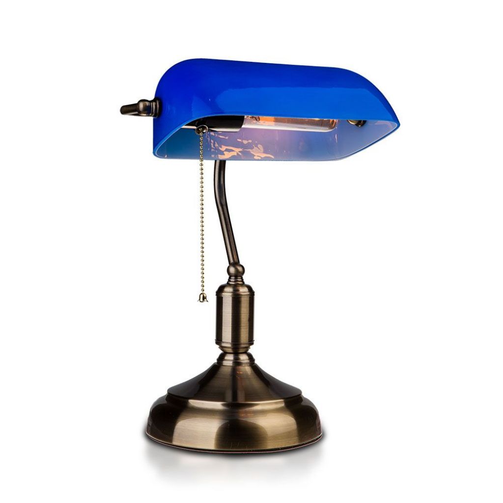 [VQ22639131] LÁMPARA DE MESA CON INTERRUPTOR E27 AZUL