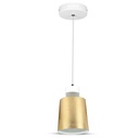 [VQ22639281] LÁMPARA DE TECHO COLGANTE LED 7W (ACRÍLICO) CUBIERTA ORO Ø120 4000K
