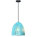 [VQ22639531] LÁMPARA DE TECHO COLGANTE PRISMA CUERPO AZUL E27 (BOMBILLA NO INCLUIDA)