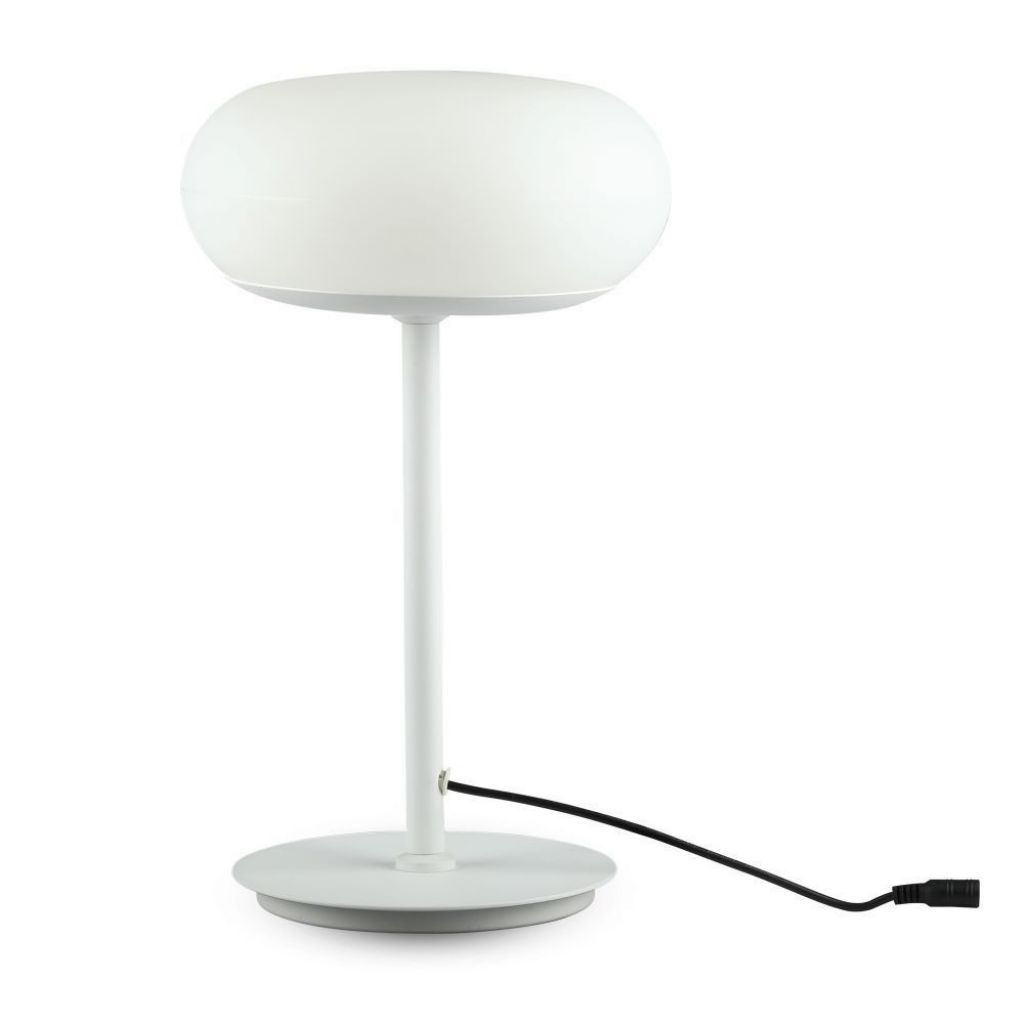 [VQ226400811] LÁMPARA DE MESA DE DISEÑO LED 30W TÁCTIL REGULABLE CUERPO BLANCO 3000K