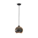 [VQ226401211] LÁMPARA DE TECHO COLGANTE CRISTAL 3D 200MM E27 (BOMBILLA NO INCLUIDA)
