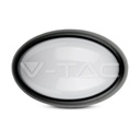 ¬[VZ10112] PLAFÓN LED 12W ÓVALO CUERPO NEGRO REDONDO IP54 4500K