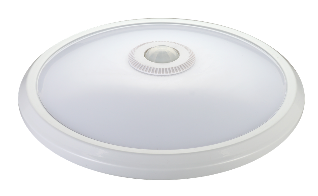 ¬[VZ10114] PLAFÓN LED 12W DE SUPERFICIE CON SENSOR DE MOVIMIENTO INCORPORADO 3000K