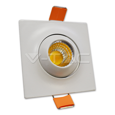 ¬[VZ10190] DOWNLIGHT LED 3W REGULABLE CUADRADO 2700K