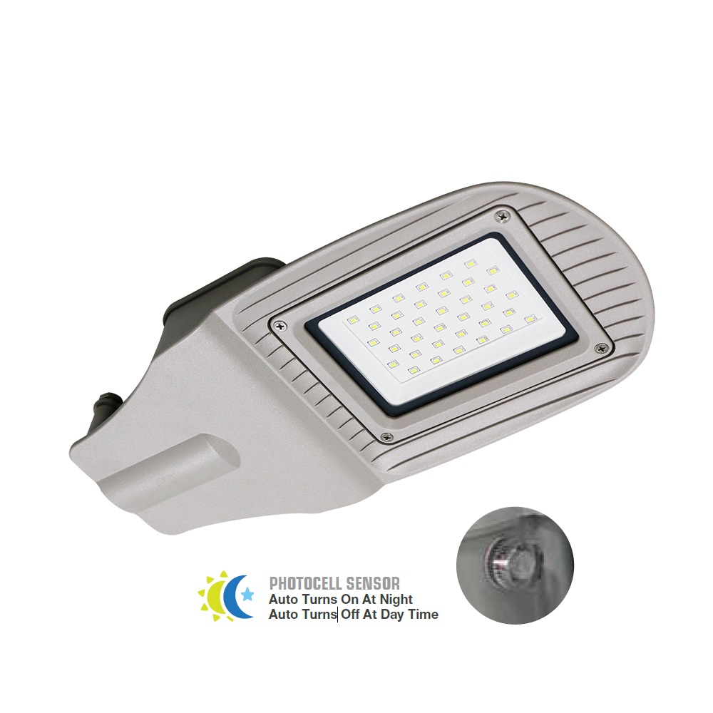 ¬[VZ10986] FAROLA LED 50W SMD CON SENSOR DE FOTOCÉLULA CUERPO GRIS 4000K