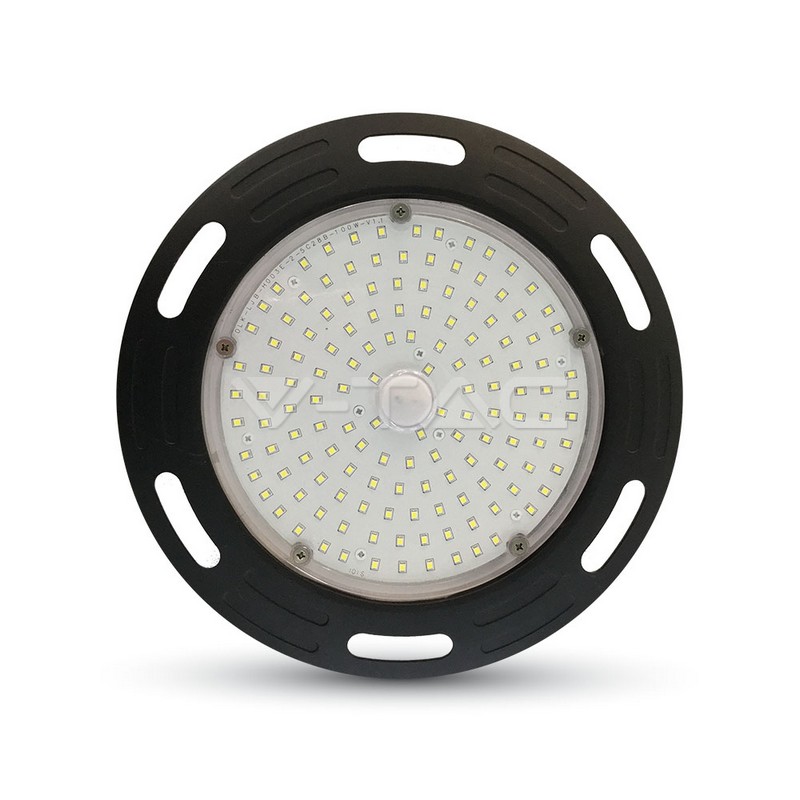 ¬[VZ11100] CAMPANA LED 100W UFO A++ MEAN WELL CUERPO NEGRO 4500K