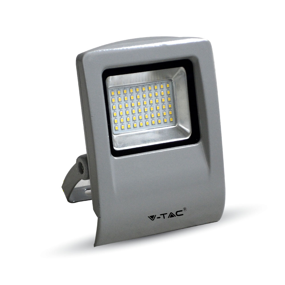 ¬[VZ11322] PROYECTOR LED V-TAC 30W SMD 2400LM COLOR GRIS IP65 3000K