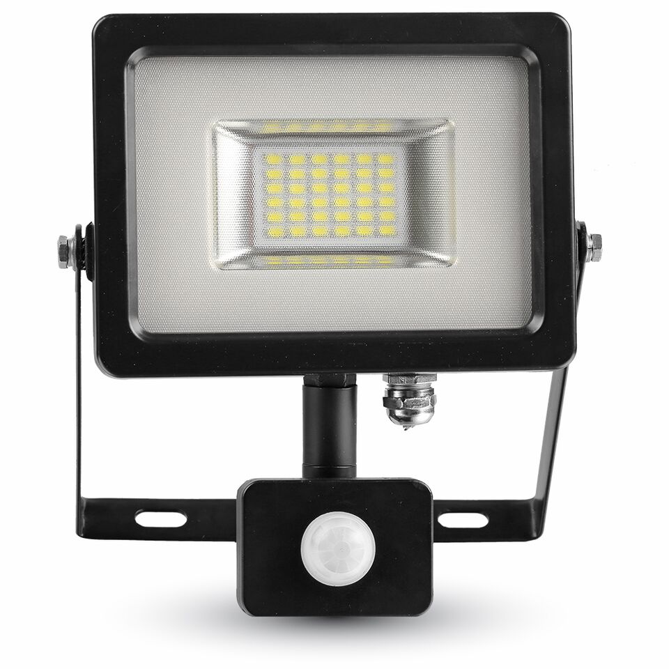 ¬[VZ11430] PROYECTOR LED V-TAC 20W SMD 1600LM COLOR NEGRO IP44 6000K