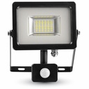 ¬[VZ11430] PROYECTOR LED V-TAC 20W SMD 1600LM COLOR NEGRO IP44 6000K