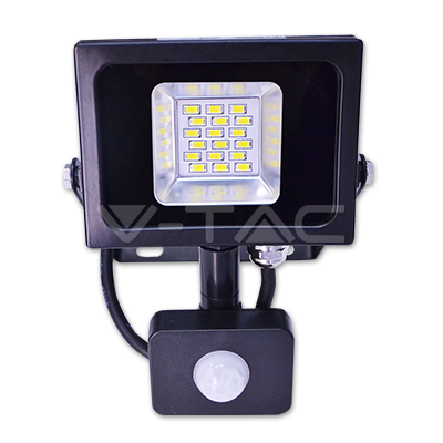 ¬[VZ11450] PROYECTOR LED V-TAC 10W SMD 800LM COLOR NEGRO IP44 6000K