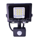 ¬[VZ11450] PROYECTOR LED V-TAC 10W SMD 800LM COLOR NEGRO IP44 6000K