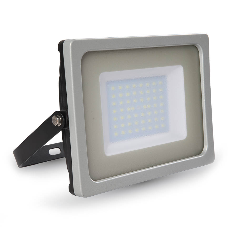 ¬[VZ11656] PROYECTOR LED V-TAC 50W SMD 4250LM COLOR GRIS IP65 3000K