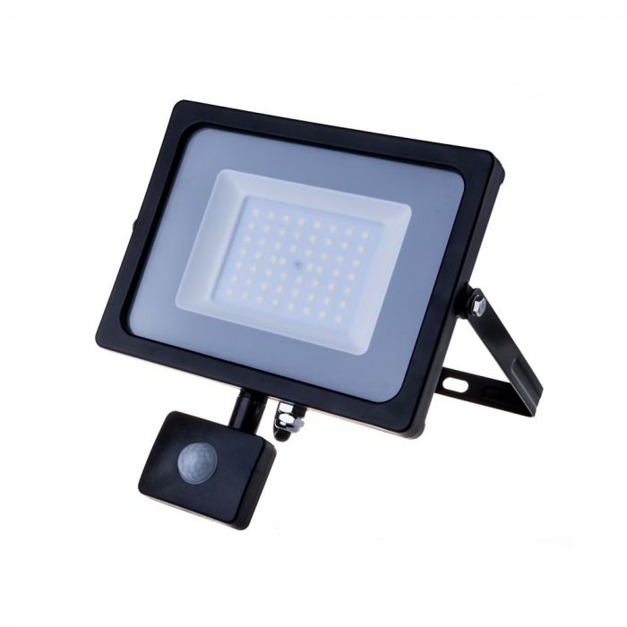 ¬[VZ11676] PROYECTOR LED V-TAC 50W SMD 4250LM COLOR NEGRO IP44 4000K