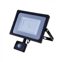 ¬[VZ11676] PROYECTOR LED V-TAC 50W SMD 4250LM COLOR NEGRO IP44 4000K
