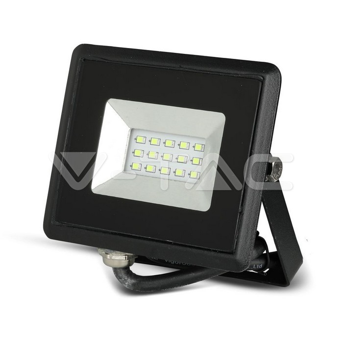 ¬[VZ11980] PROYECTOR LED 10W SMD SERIE E CUERPO NEGRO IP65 LUZ AZUL
