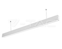 ¬[VZ1204] LUMINARIAS LINEALES PARA MONTAJE SUSPENDIDO 40W LED- CHIP SAMSUNG CUERPO BLANCO 6400K