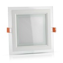 ¬[VZ12560] DOWNLIGHT LED 18W CRISTAL CUADRADO 4000K