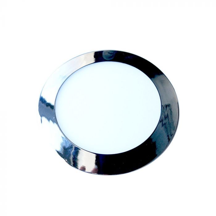 ¬[VZ12668] DOWNLIGHT LED 6W SLIM CROMADO REDONDO 3000K