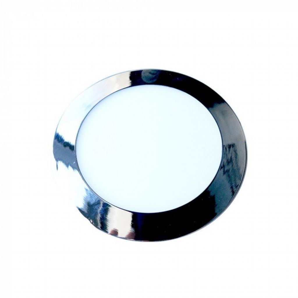 ¬[VZ12680] DOWNLIGHT LED 12W SLIM CROMO CUERPO REDONDO 3000K