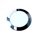¬[VZ12680] DOWNLIGHT LED 12W SLIM CROMO CUERPO REDONDO 3000K