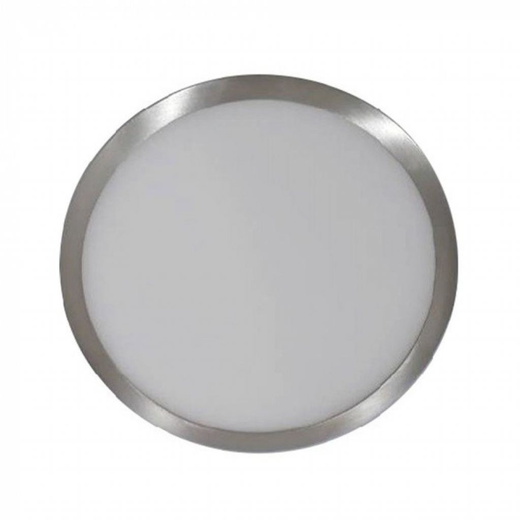 ¬[VZ12724] DOWNLIGHT LED 6W DE SUPERFICIE SLIM NÍQUEL SATINADO CUERPO REDONDO 4000K