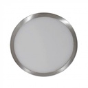 ¬[VZ12724] DOWNLIGHT LED 6W DE SUPERFICIE SLIM NÍQUEL SATINADO CUERPO REDONDO 4000K