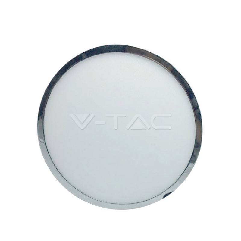 ¬[VZ12730] DOWNLIGHT LED 12W DE SUPERFICIE SLIM CROMO CUERPO REDONDO 4000K