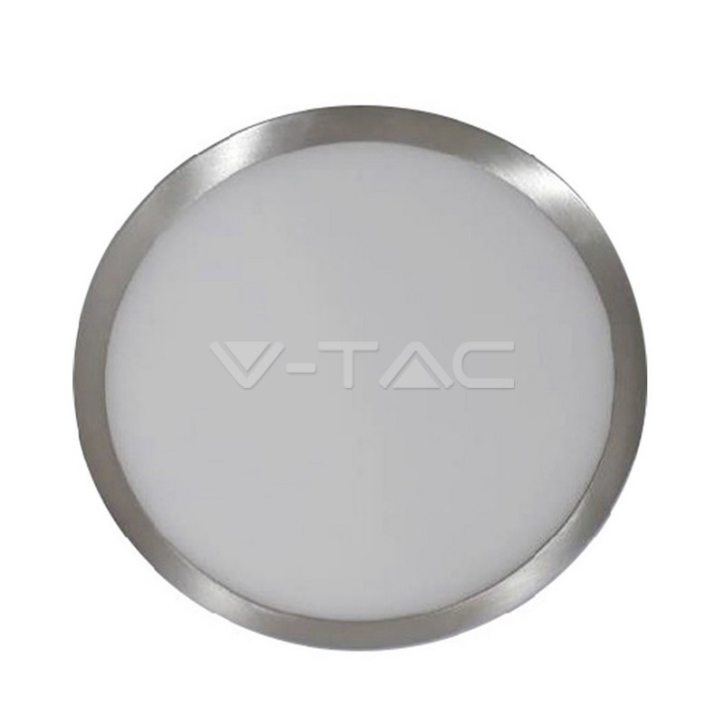 ¬[VZ12736] DOWNLIGHT LED 12W DE SUPERFICIE SLIM NÍQUEL SATINADO CUERPO REDONDO 4000K