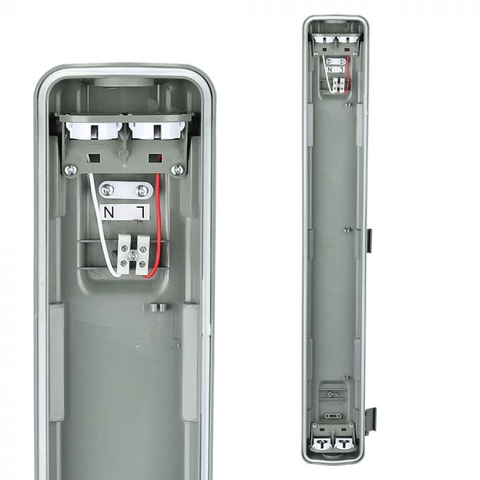 ¬[VZ12932] PANTALLA ESTANCA 2X10W (60CMX2) CON TUBO LED IP65 6400K