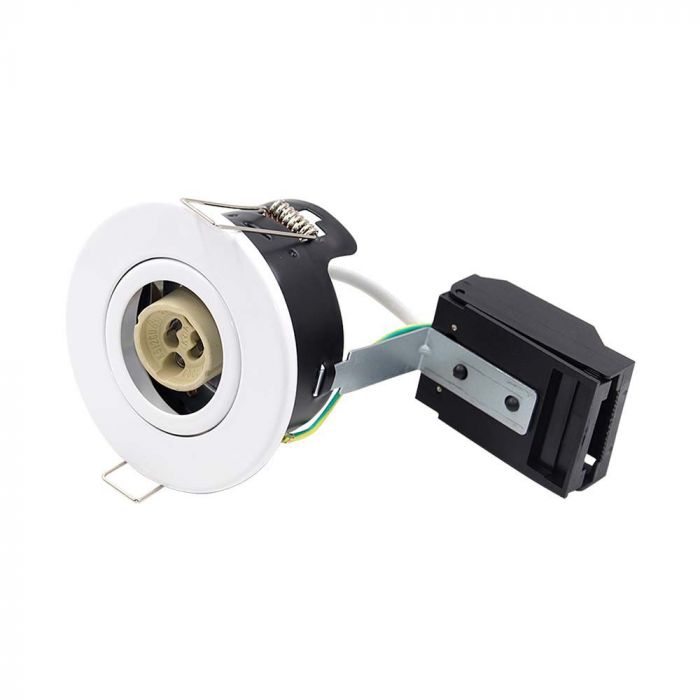¬[VZ14054] DOWNLIGHT PARA GU10 INCLINABLE SIN CANALES CON CLASIFICACIÓN CONTRA INCENDIOS IP20 BLANCO