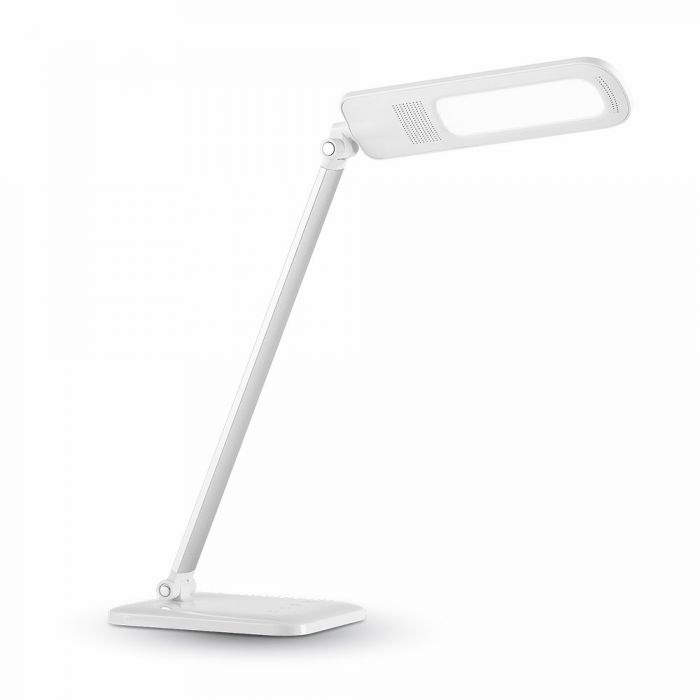 ¬[VZ14078] LÁMPARA DE MESA LED 7W REGULABLE CUERPO BLANCO CCT