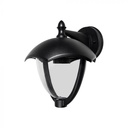 ¬[VZ14094] APLIQUE DE PARED DE JARDÍN PARA E27 FAROL NEGRO IP44