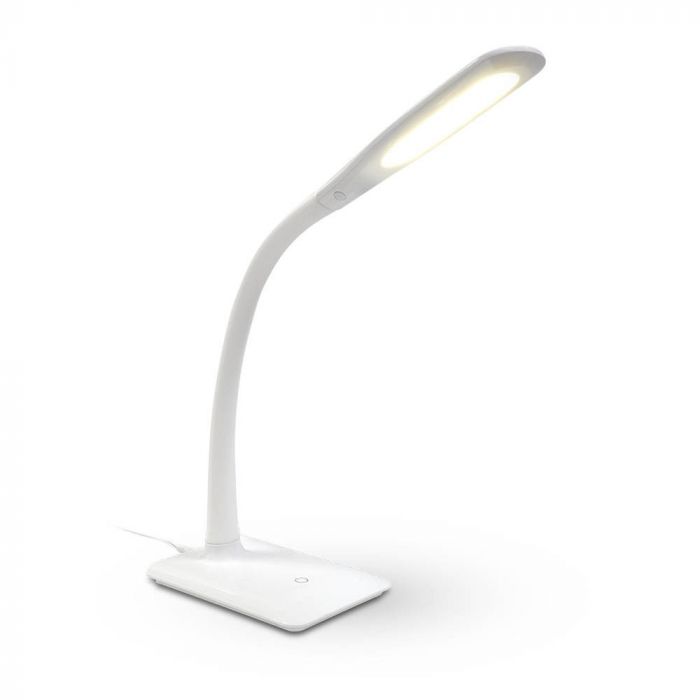 ¬[VZ14106] LÁMPARA DE ESCRITORIO LED 7W CUERPO BLANCO 4000K 