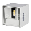 #[VZ14158] APLIQUE DE PARED LED 6W CUERPO BLANCO CUADRADO IP65 3000K
